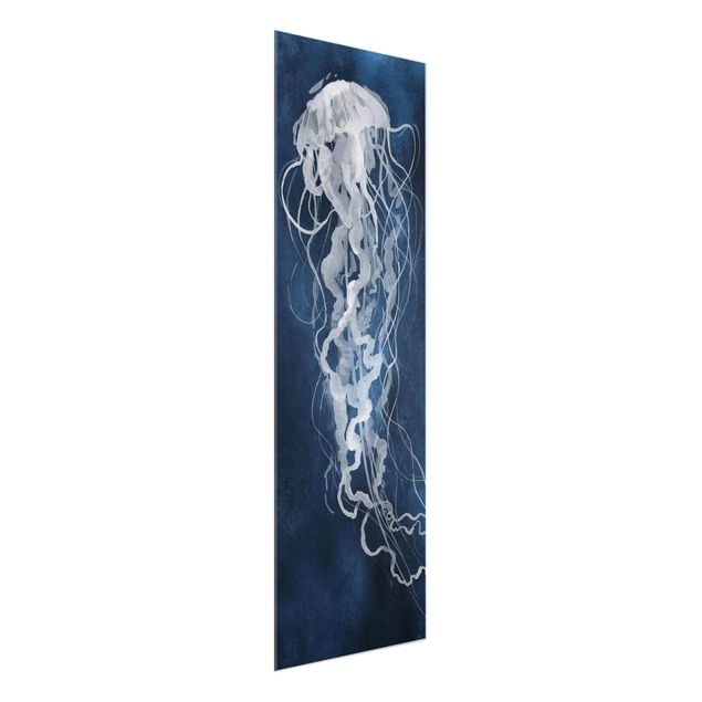 Glass print - Jellyfish Dance I