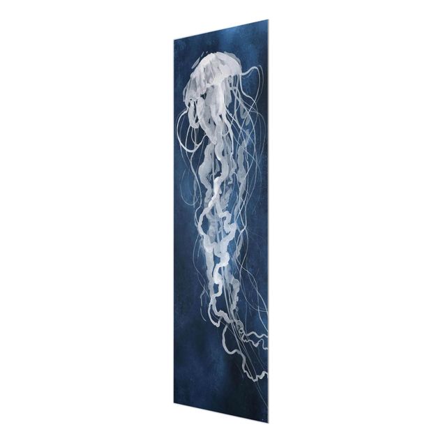 Glass print - Jellyfish Dance I