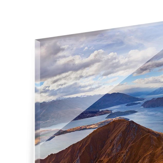 Glass print - Roys Peak In New Zealand