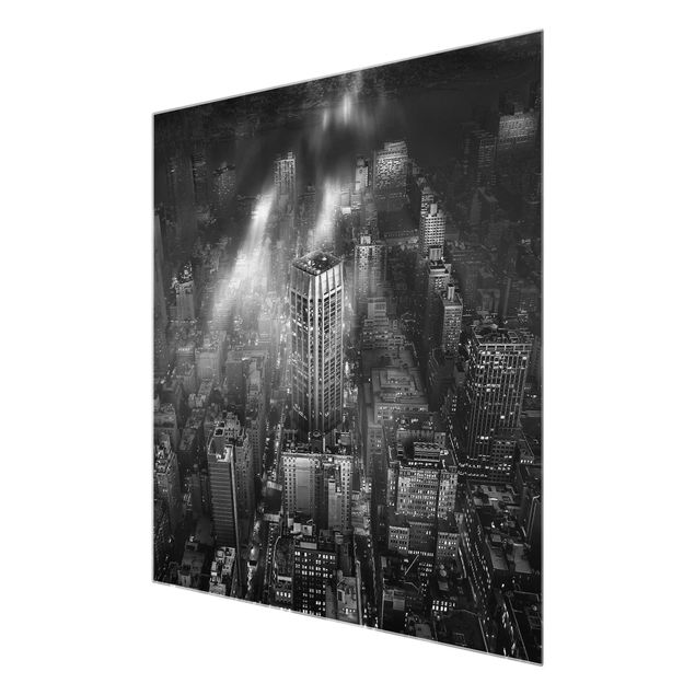 Glass print - Sunlight Over New York City