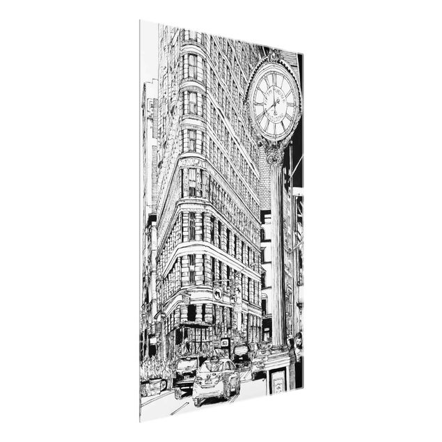 Glass print - City Study - Flatiron Buidling
