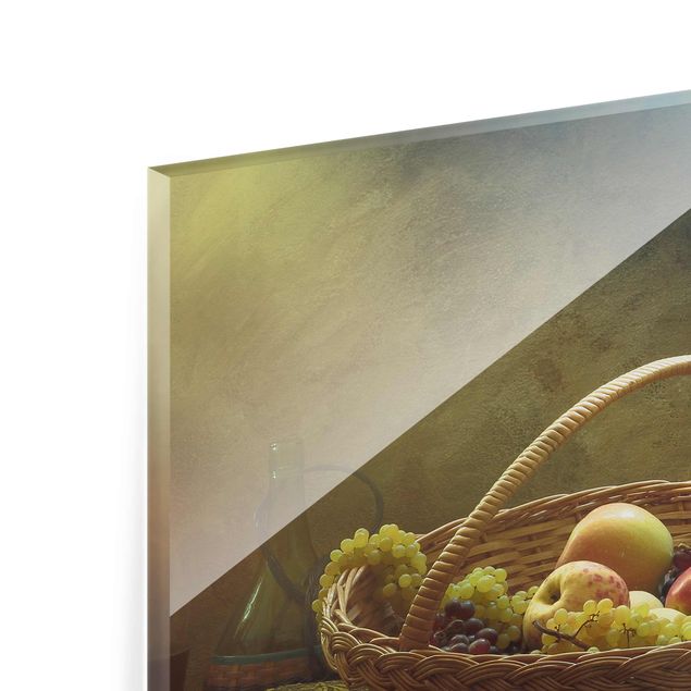 Glass print - Still Life With Fruit Basket