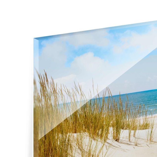 Glass print - Beach On The North Sea