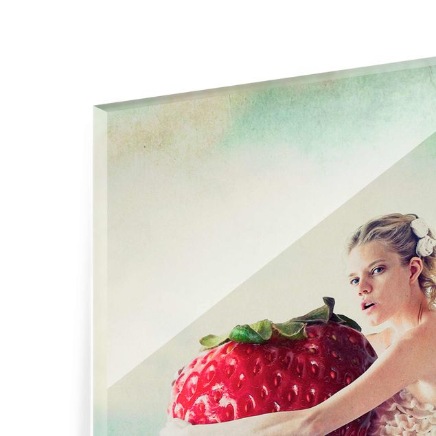 Glass print - Strawberry Princess