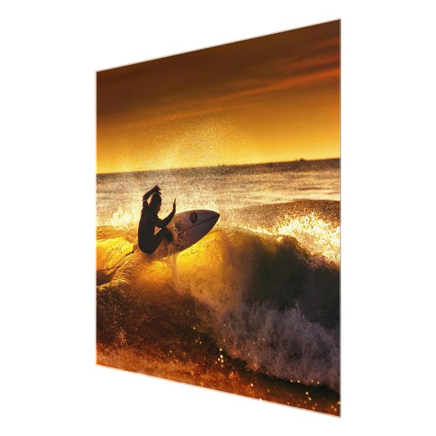 Glass print - Sun, Fun and Surf