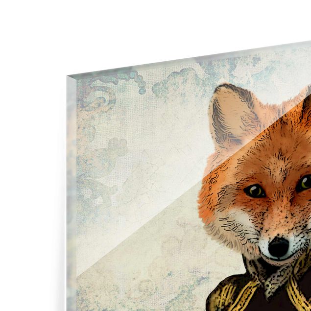 Glass print - Animal Portrait - Fox Admiral