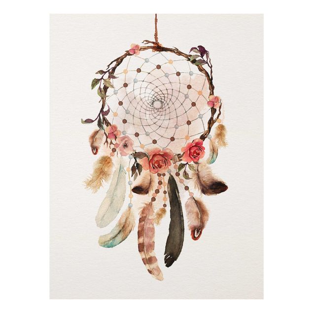 Glass print - Dream Catcher With Beads