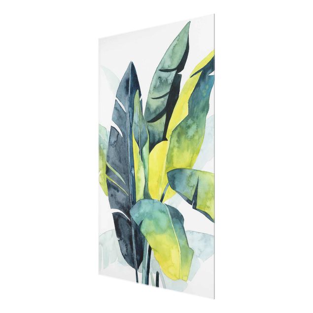 Glass print - Tropical Foliage - Banana