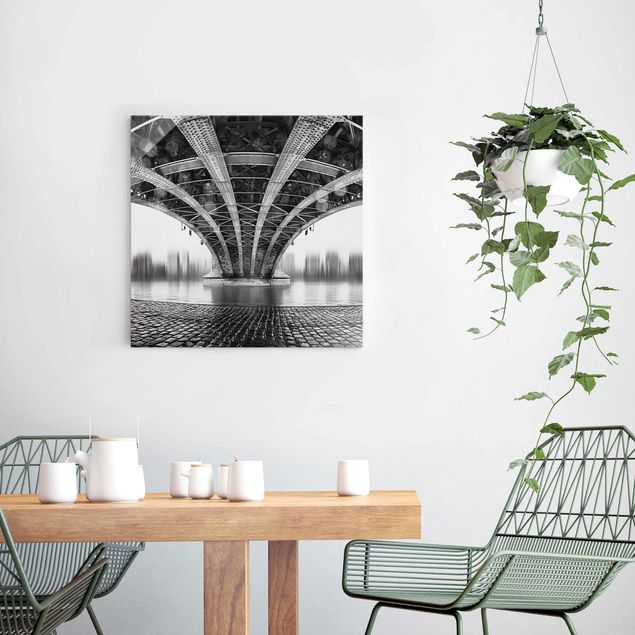 Glass print - Under The Iron Bridge
