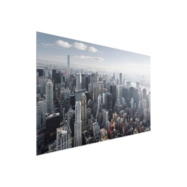 Glass print - Upper Manhattan New York City