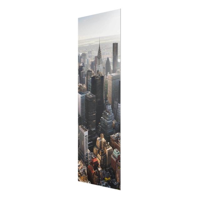 Glass print - From the Empire State Building Upper Manhattan NY