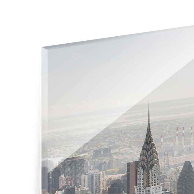 Glass print - From the Empire State Building Upper Manhattan NY