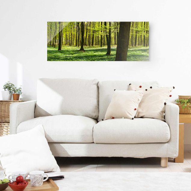 Glass print - Forest Meadow