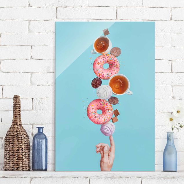 Glass print - Weekend Donuts