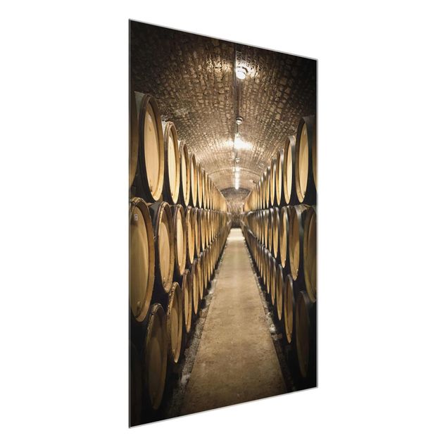 Glass print - Wine cellar