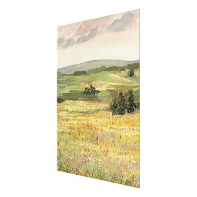 Glass print - Meadow In The Morning I