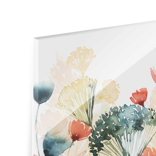 Glass print - Wild Flowers In Summer I