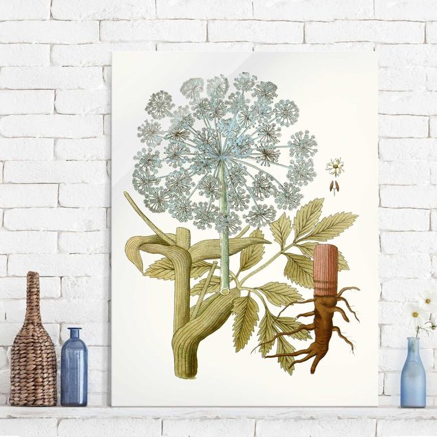 Glass print - Wild Herbs Board III