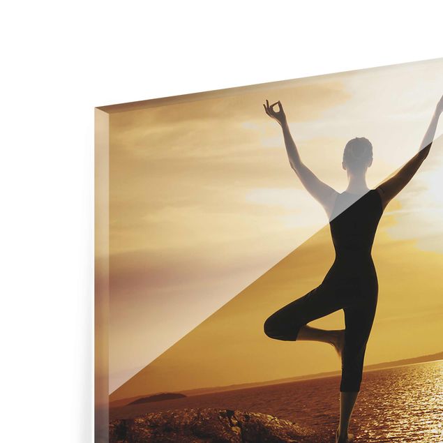 Glass print - Yoga