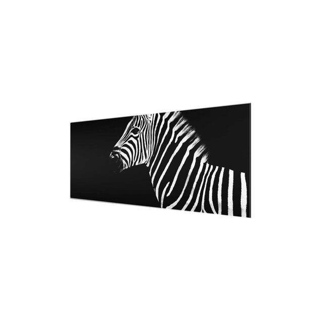 Glass print - Zebra Safari Art