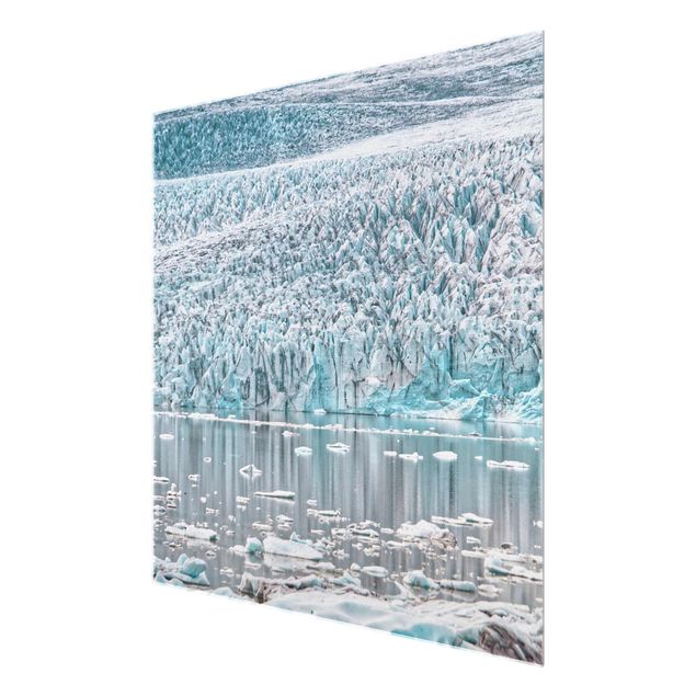Glass print - Glacier On Iceland