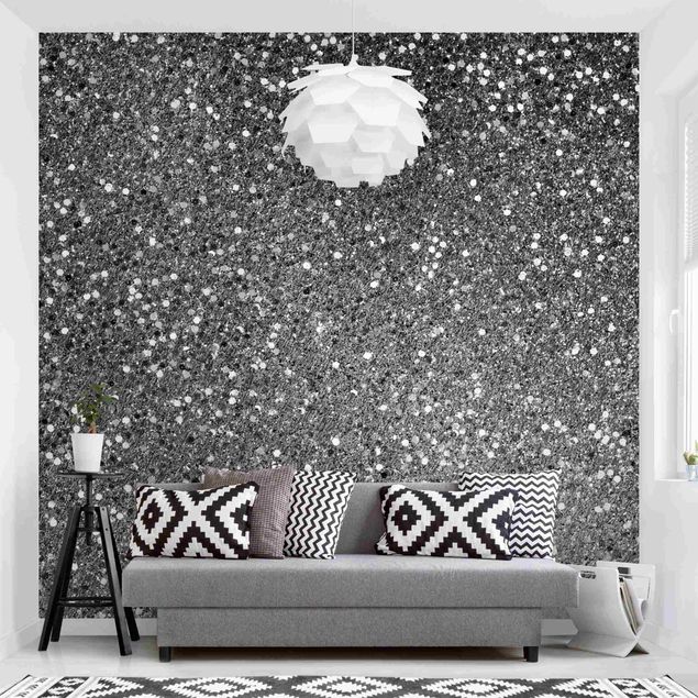 Wallpapers Glitter Confetti In Black And White