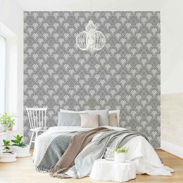 Wallpapers Glitter Look With Art Deko On Grey Backdrop