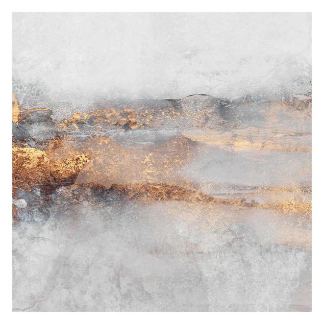 Wallpaper - Gold Grey Fog