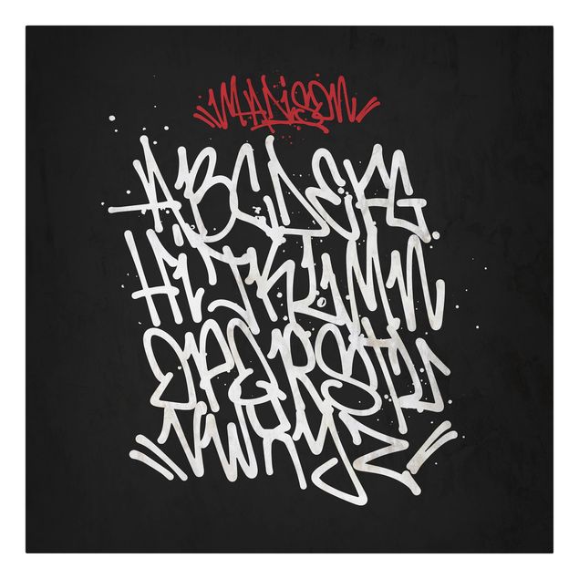 Canvas print - Graffiti Art Alphabet