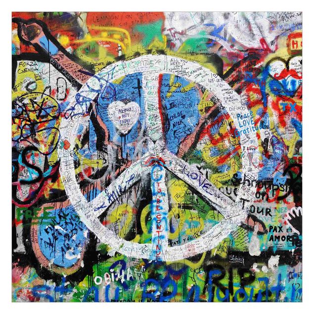 Wallpaper - Graffiti Wall Peace Sign