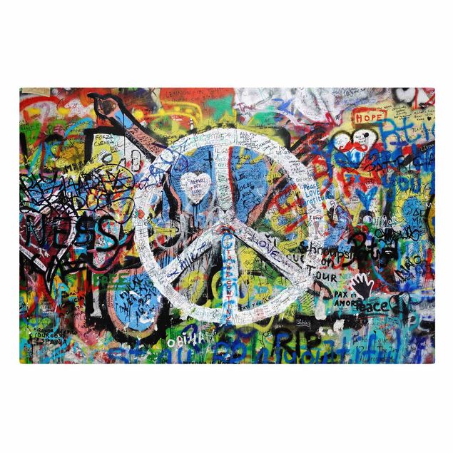 Canvas print - Graffiti Wall Peace Sign
