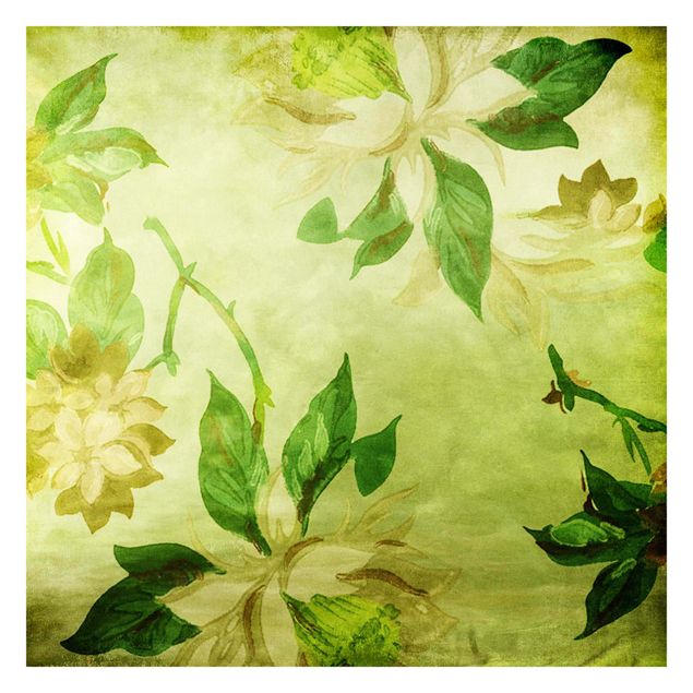 Wallpaper - Green Blossoms