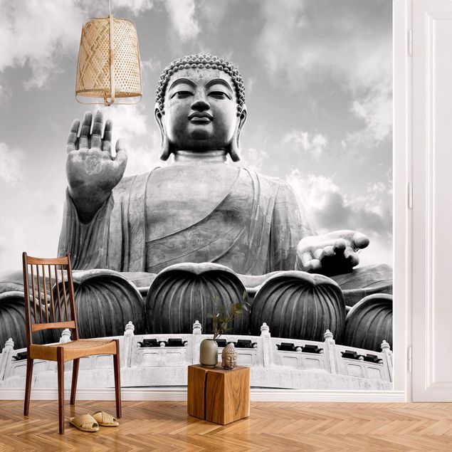 Wallpapers Big Buddha Black And White