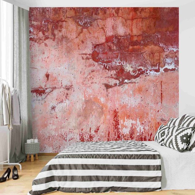 Wallpaper - Grunge Concrete Wall Red