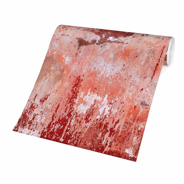Wallpaper - Grunge Concrete Wall Red
