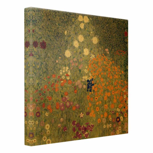 Print on canvas - Gustav Klimt - Cottage Garden