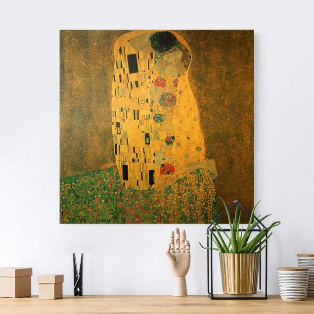 Print on canvas - Gustav Klimt - The Kiss