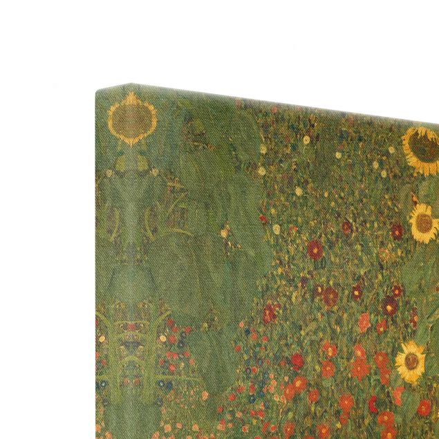 Print on canvas - Gustav Klimt - Garden Sunflowers