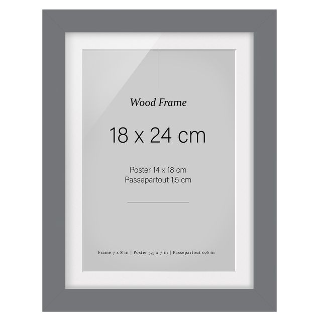 Frame - Picture Frame Grey High 3: 4