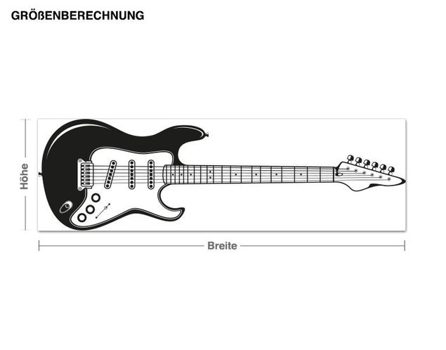 Wall stickers with hooks Electric guitar