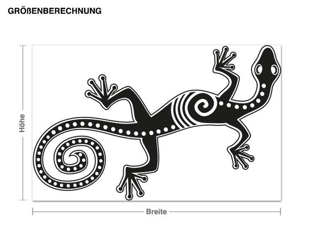 Animal print wall stickers Lizard in Australian Design