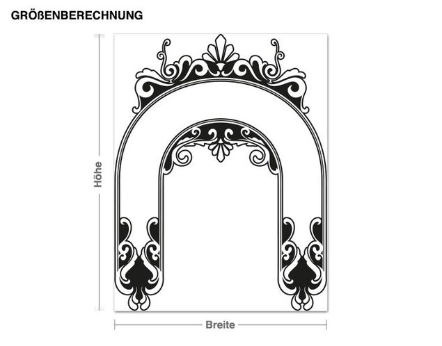 Wall stickers with hooks Ornament arch