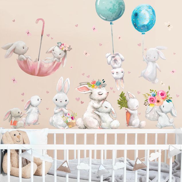 Wall stickers animals Hare family