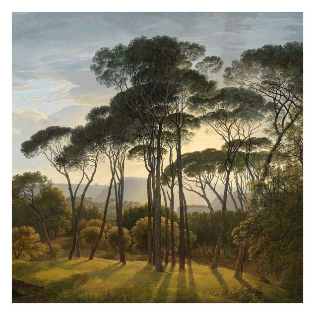 Wallpaper - Hendrik Voogd Landscape With Trees In Oil
