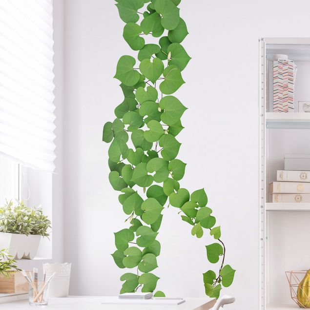 Wall stickers tendril Heart-shaped leaves tendril