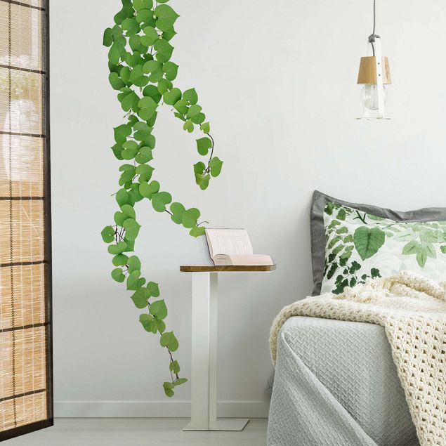 Wall decal Heart-shaped leaves tendril