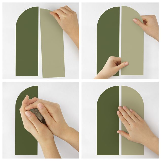 Wall sticker - Semi-arc Set Dark Green - Olive