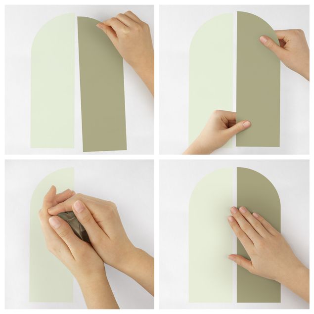 Wall sticker - Semi-arc Set Light Green - Olive