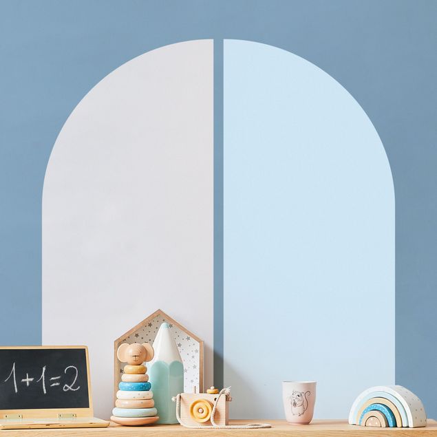 Wall sticker - Semi-arc Set Light Grey - Pastel Blue