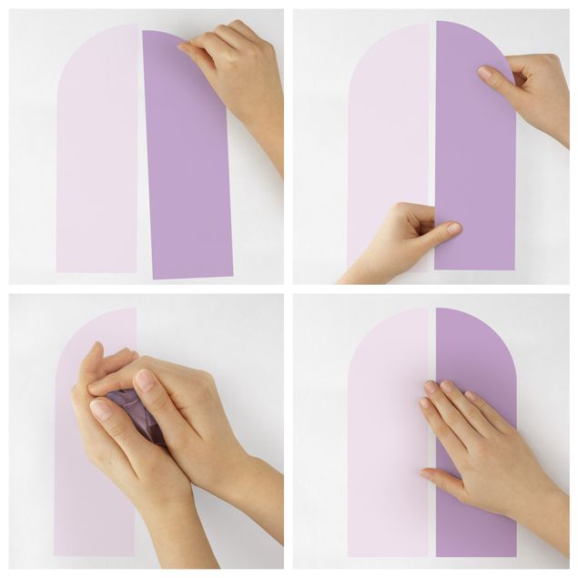 Wall sticker - Semi-arc Set Light Violet - Violet